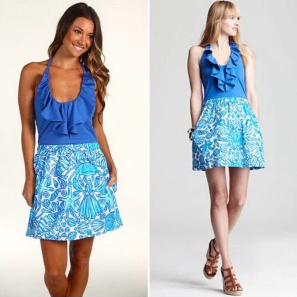 Lilly Pulitzer L Quinn halter dress - Picture 1 of 8